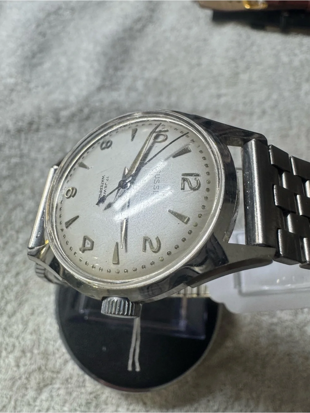 Men's Silver Dial Mechanical Watch - Silver Bracelet